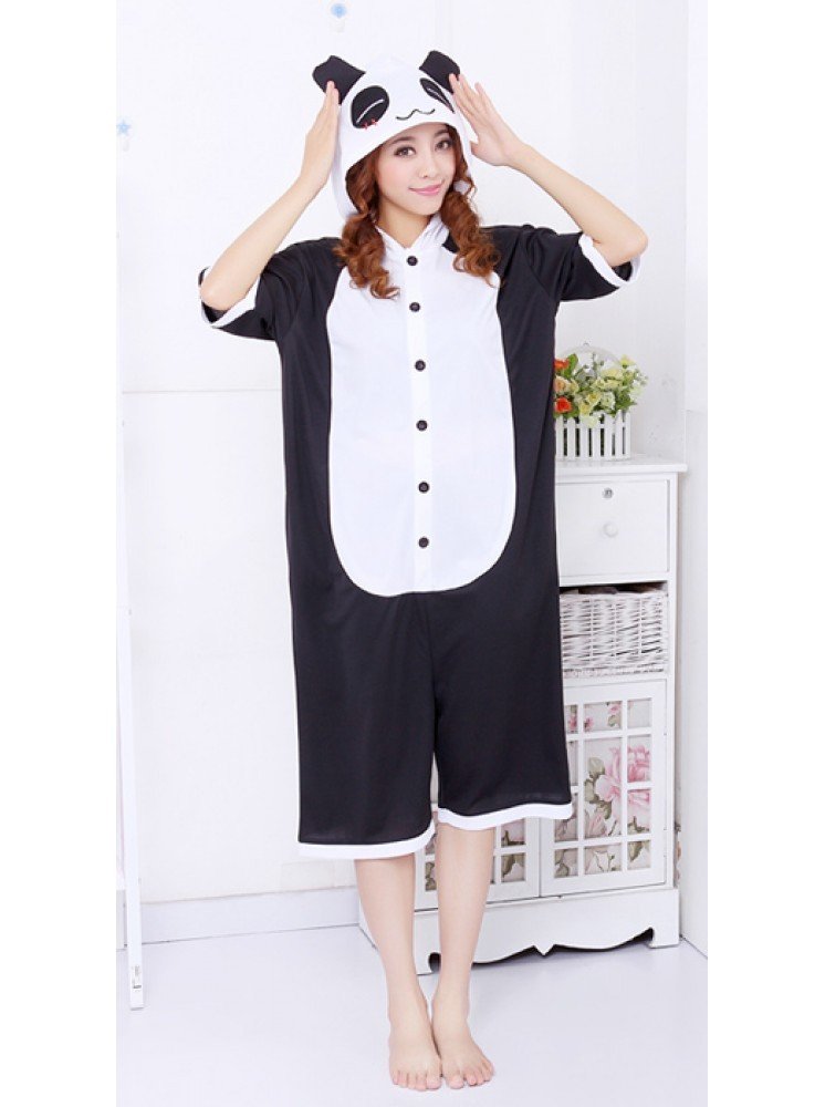 Kortærmet Panda Kigurumi Cosplay Pyjamas