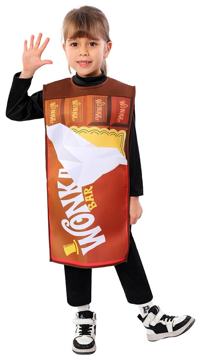 Chokoladefabrikken Kostume Børn Roald Dahl Vinder Wonka Bar Ticket Kostume