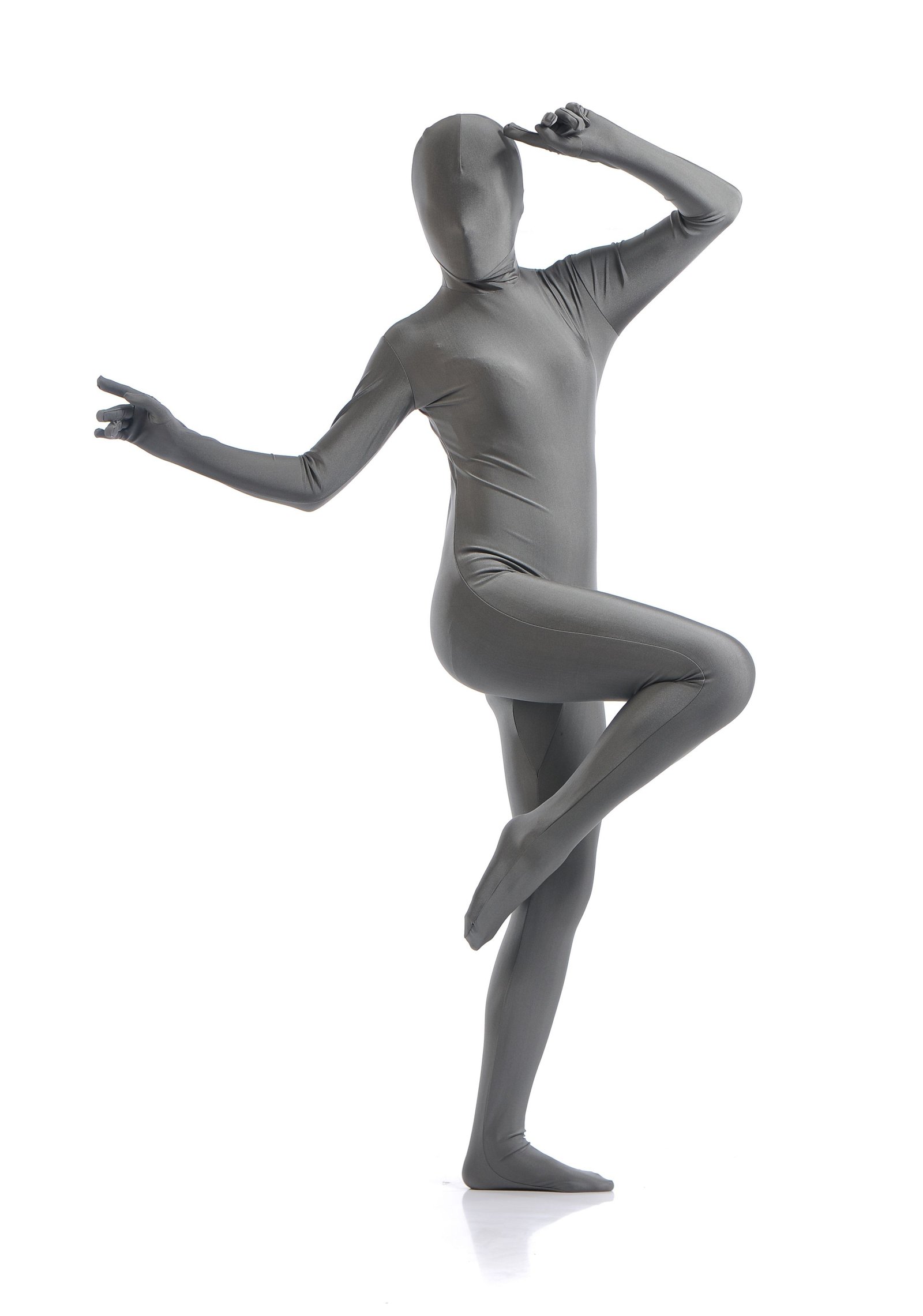 Dame Lycra Spandex All Inclusive Skinsuit Grå
