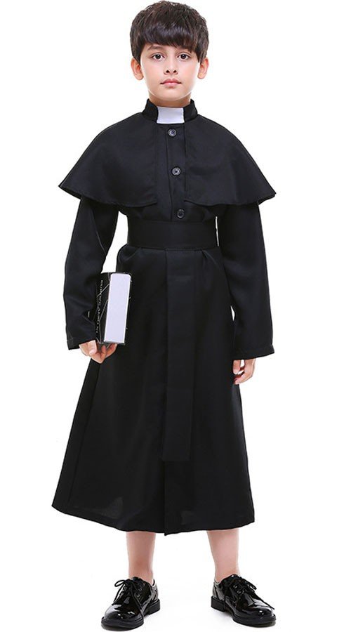 Religion Præst Kostume Børnekostume