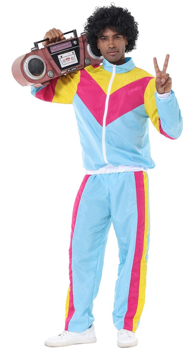 Herre 70'Er Disco Kostume Voksne Retro Rock Træningsdragt Campinghabit Kostume 5580