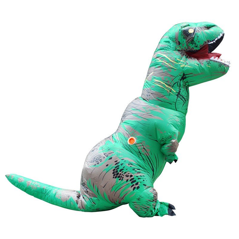 Oppustelig T-Rex Kostume til Voksne og Børn Grøn