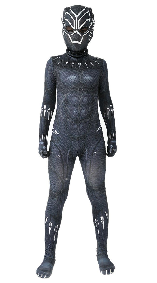 Avengers Black Panther Kostume til Børn Marvel Superhelte Kostume Voksne