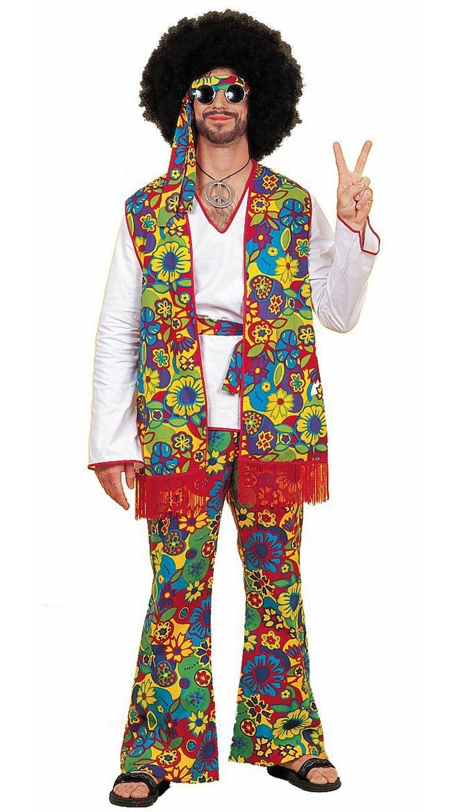 Retro Mænd Hippie Kostume Udklædningskostumer Til Herre