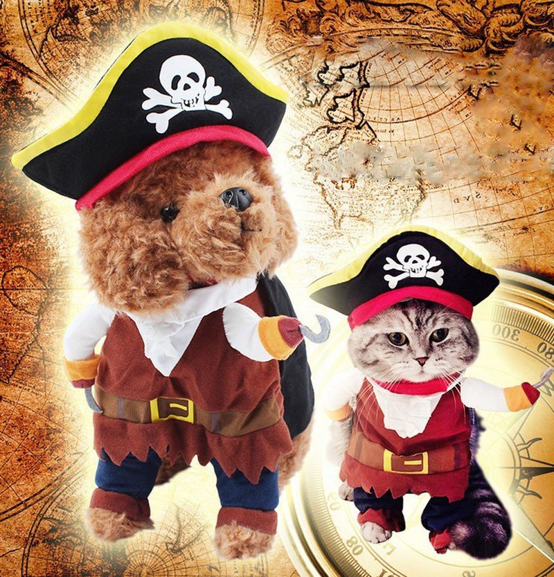 Kæledyr Hundekostume Caribiske Pirater Kattetøj Halloween Karneval Hundetøj