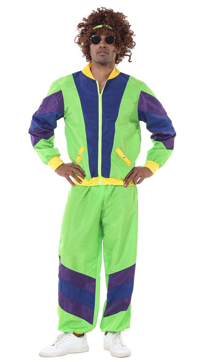 Herre 70'Er Disco Kostume Voksne Retro Rock Træningsdragt Campinghabit Kostume 5582