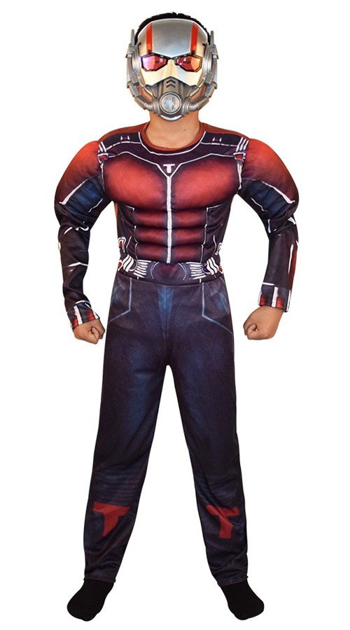 Børn Muskel Ant Man Kostume Superhelt Kostumer