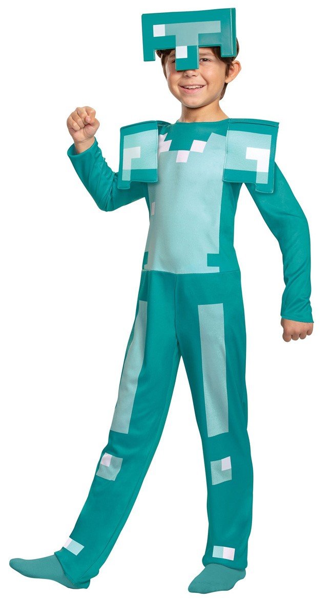 Klassisk Minecraft Armor Børnekostume