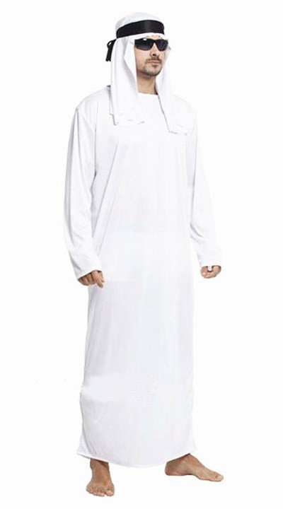 Klassiske Sej Araber Sheik Kostume til Voksne