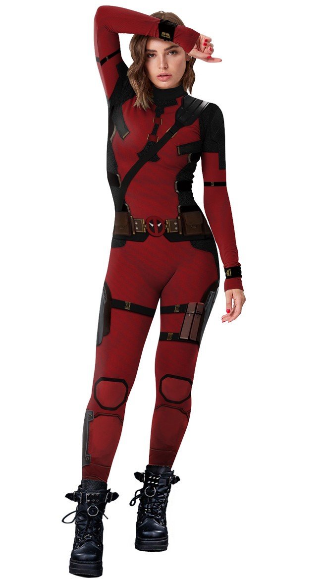 Dame Deadpool 3 Kostume Marvel Superhelte Kostume Voksne