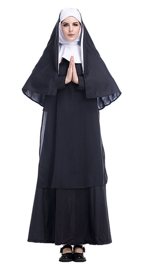 Jesus Christ Missionær Nonne Kostume