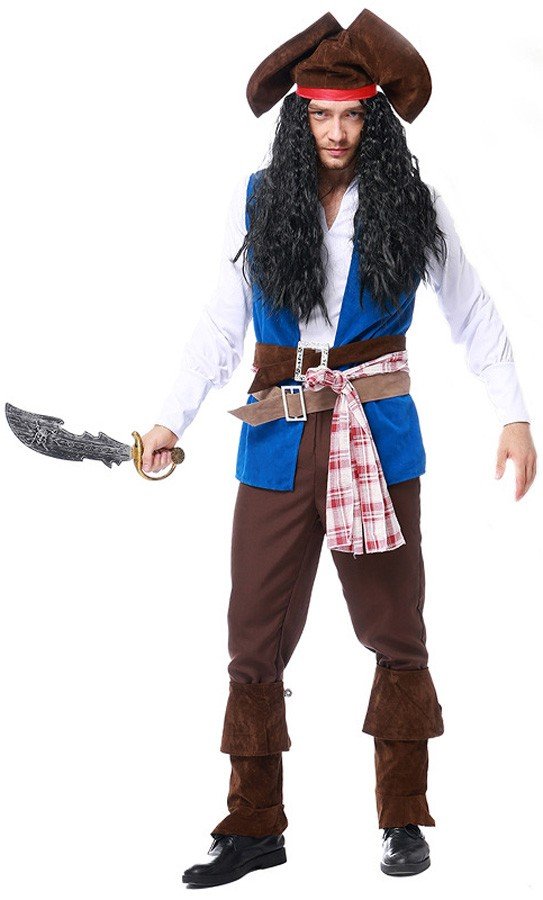 Kaptajn Jack Sparrow Pirat Kostume