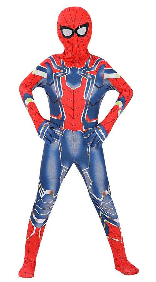 Blå Iron Spiderman Børn Voksne Kostume Superhelte Kostume Avengers Infinity War
