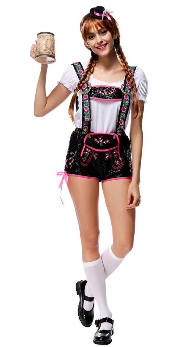 Flirtende Tyroler Kostume Oktoberfest Lederhosen