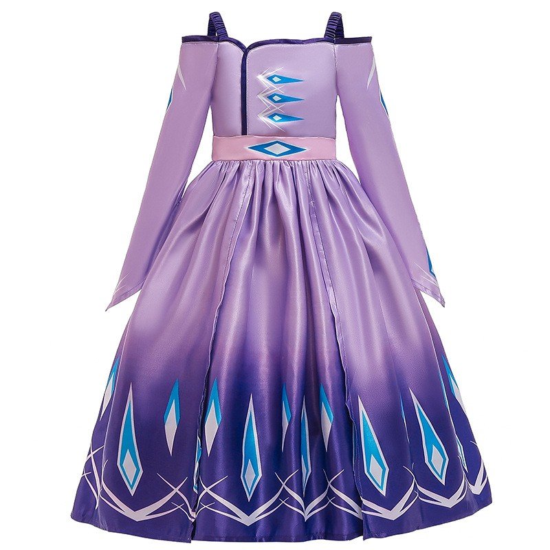 Børn Frost 2 Kostumer Anna Elsa Kjole Lilla