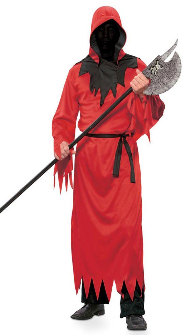 Slørrende Rød Djævel Kostume til Mænd