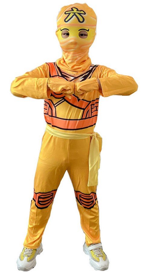 Børn Ninjago Kostume Halloween Ninja Kostume Gul