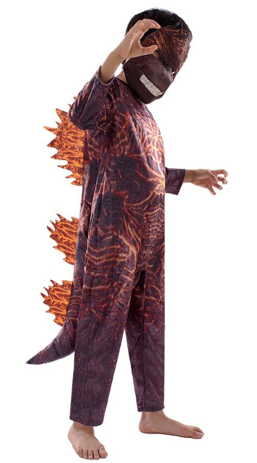 Flamme Godzilla Kostume Børn Cosplay Monster Kostume