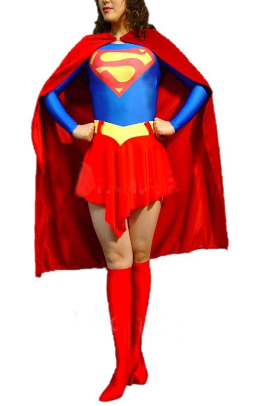 Klassisk Lycra Spandex Superwoman Kostume