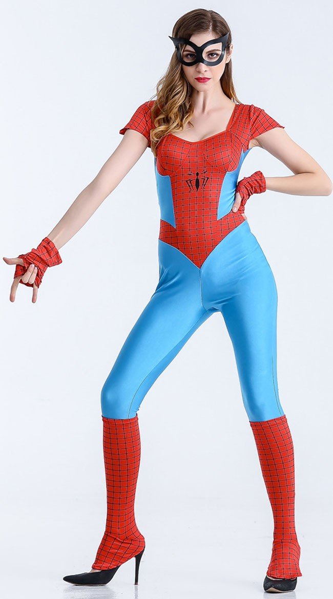 Sassy Spidergirl Kostume Superhelte Kostume Jumpsuit