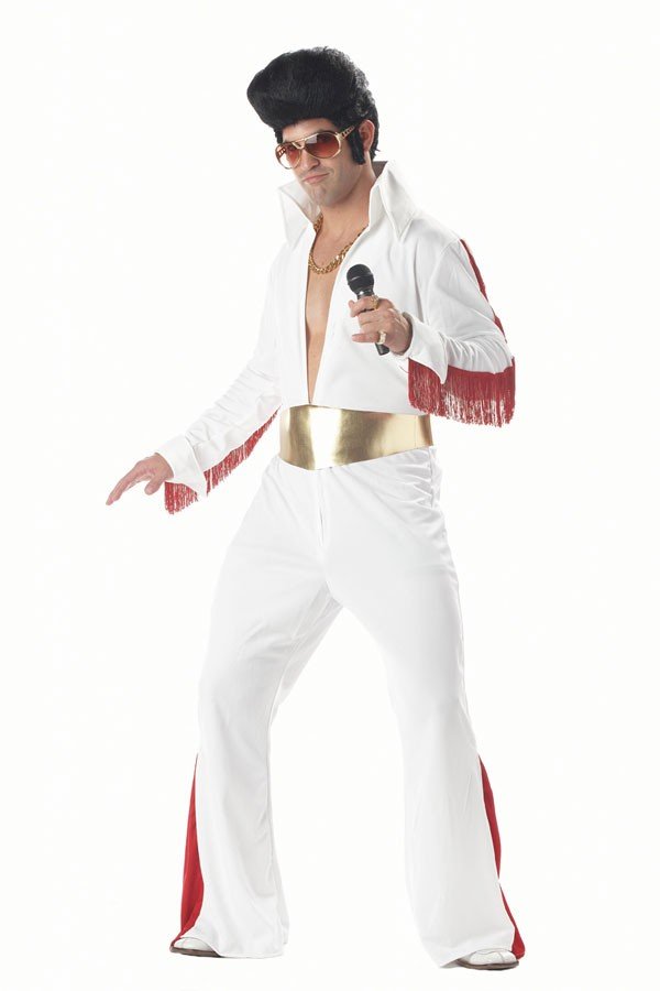 50'er Rock N'roll Stjerne Elvis Kostume