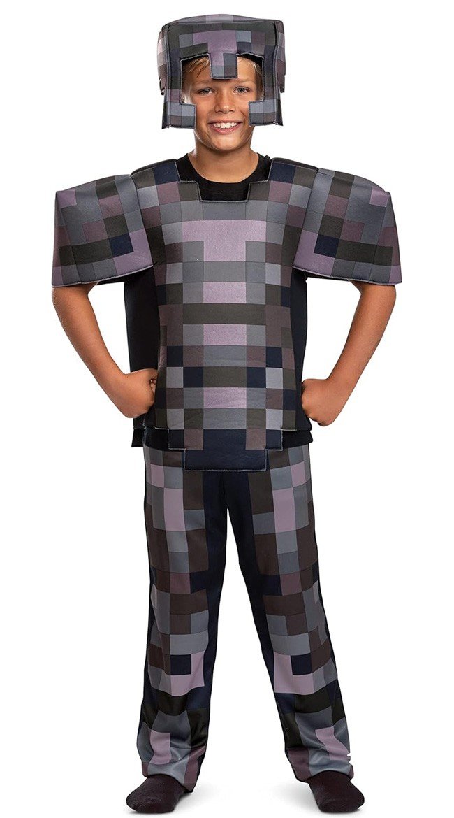 Børn Minecraft Netherite Armor Kostume Halloween Kostumer