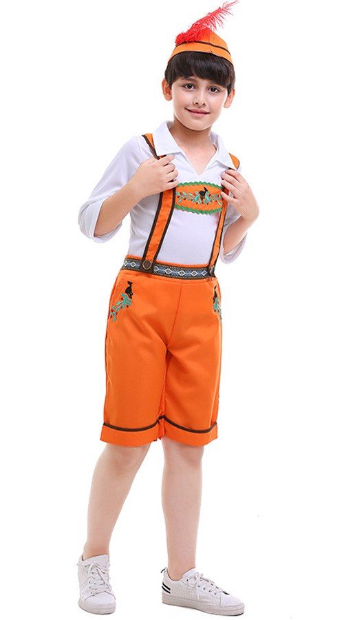 Tyske Land Drenge Oktoberfest Lederhosen Kostume Børn
