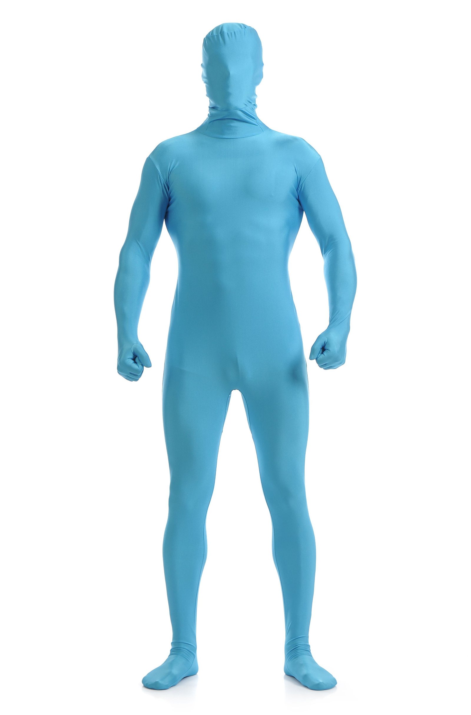 Mænd Lycra Spandex All Inclusive Skinsuit Blå