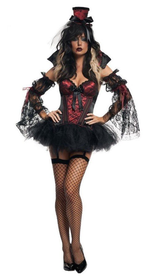 Gotisk Korset Halloween Vampyr Kostume
