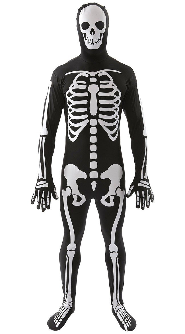 Halloween Skelet Kostume Til Mænd