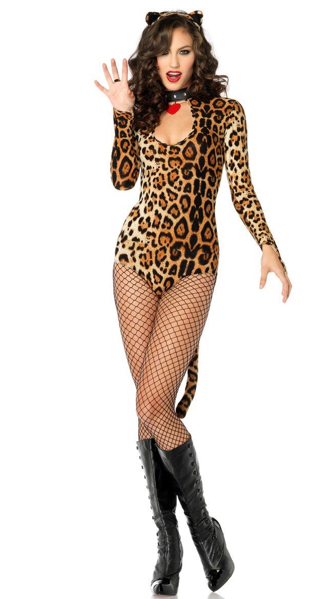 Leopard Catwoman Kvinder Kostume