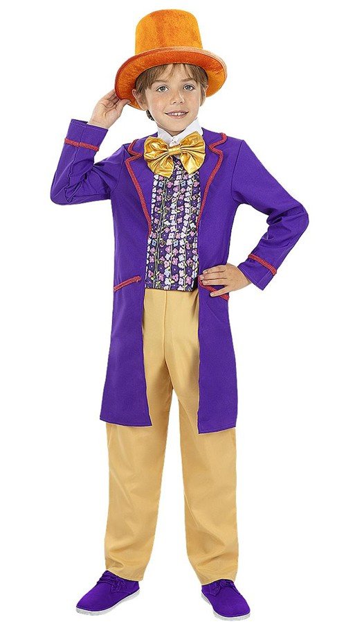 Willy Wonka Kostume til Børn Charlie og Chokoladefabrikken Kostumer