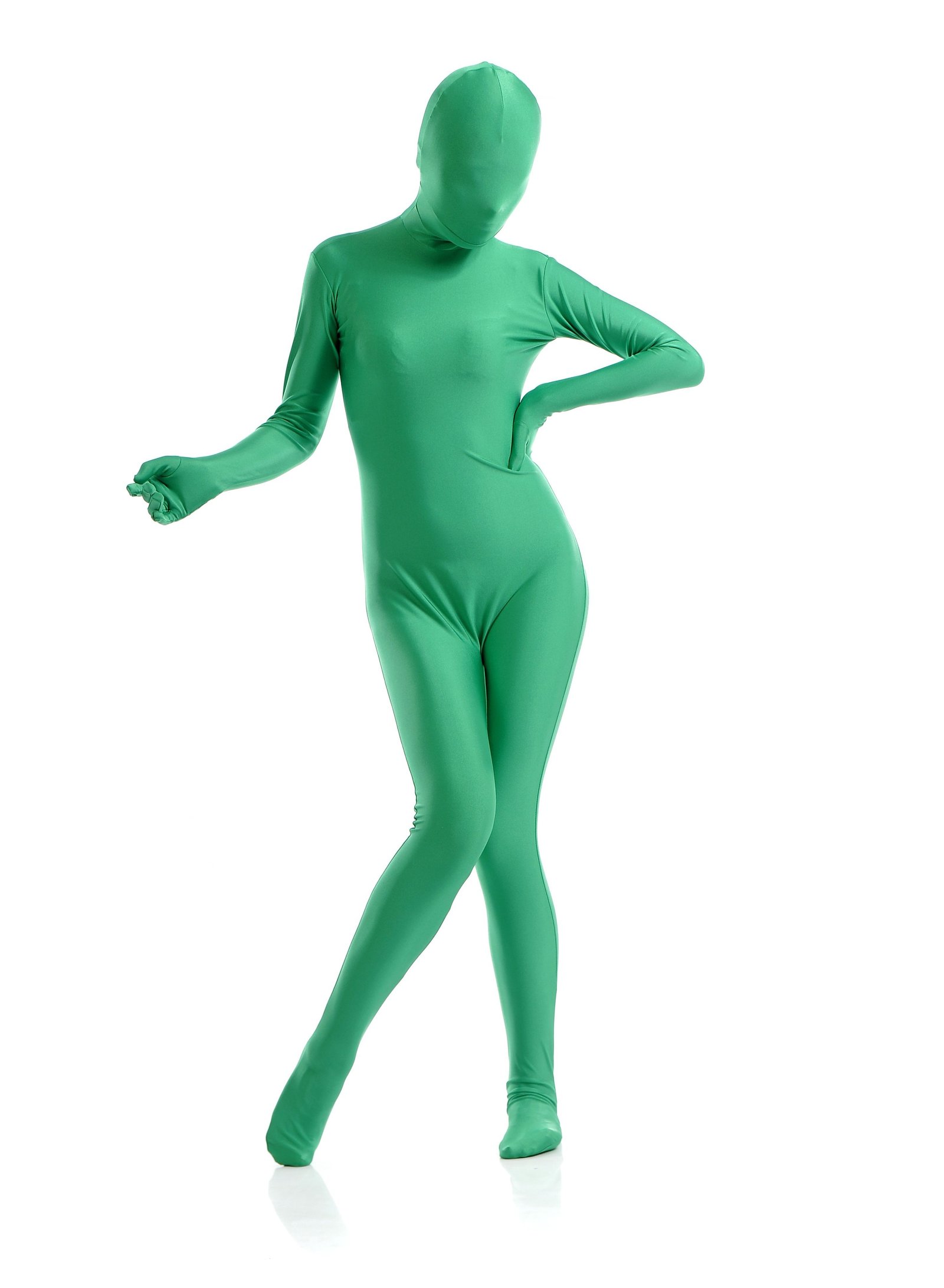 Dame Lycra Spandex All Inclusive Skinsuit Grøn