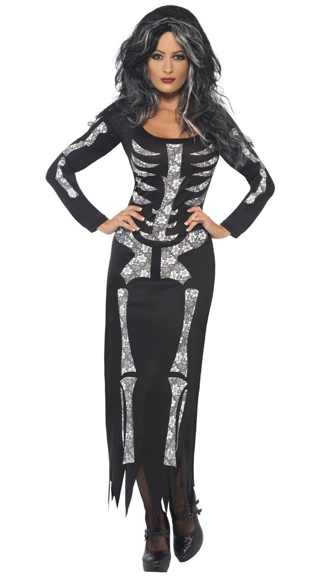Halloween Skelet Kostume Til Kvinder