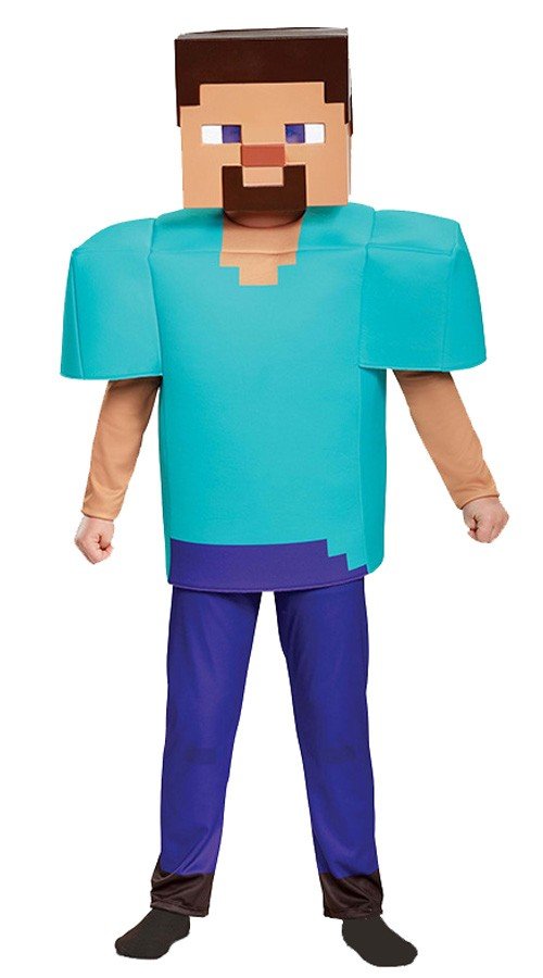 Minecraft Kostumer Børn Gamini Steve Kostume Fastelavnskostumer