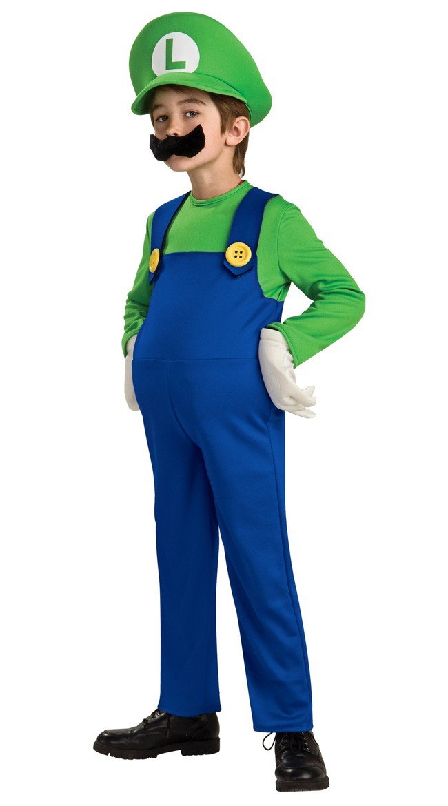 Deluxe Mario og Luigi Kostumer Luigi Kostume Børn