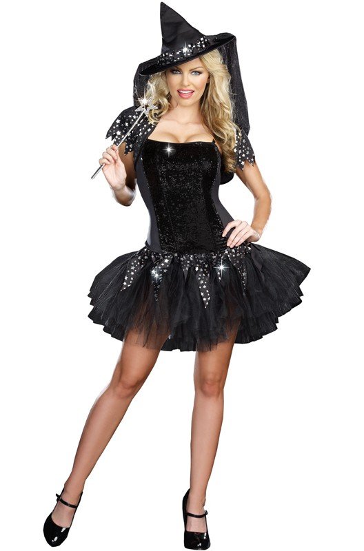 Halloween Kostumer Starry Night Hekse Kostume