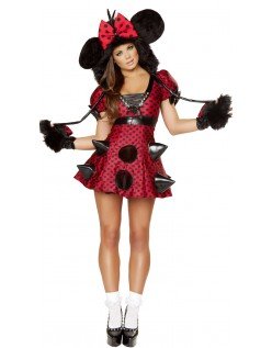 Luksus Rebel Minnie Mouses Kostume