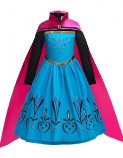 Frost Prinsessekjole til B?rn Kroningsdag Elsa Kostume
