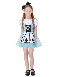 Alice i Wonderland Alice Kostume Til Pige