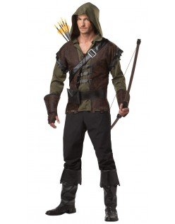 Sherwood Forest Robin Hood Kostume til Mænd