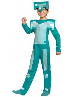 Klassisk Minecraft Armor Børnekostume