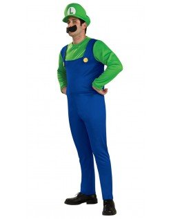 Super Mario Bros Luigi Kostume til Voksne