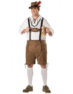 Oktoberfest Lederhosen Kostume Store Størrelser