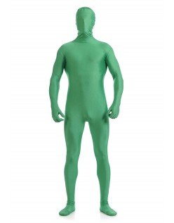Mænd Lycra Spandex All Inclusive Skinsuit Grøn