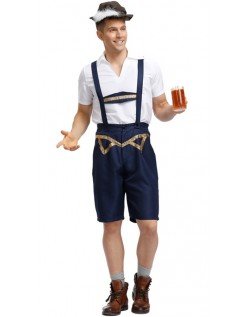 Tyrolermand Kostume Bayersk Lederhosen Tyrolerskjorte