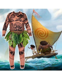 Film Vaiana Moana Prinsesse Maui Kostume til Mænd