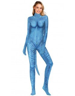 Neytiri Kostume til Voksne Avatar Kostumer Kvinder Jumpsuit med Hale