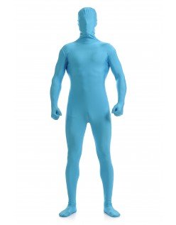 Mænd Lycra Spandex All Inclusive Skinsuit Blå