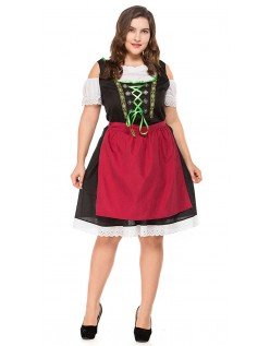 Bayersk Tyroler Kostume Store Størrelser Dirndl Heidi Kjole